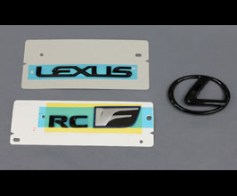 Lems Rear Emblem Set (Black) for Lexus RCF