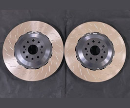Lems CCM to Iron Conversion V3 3-Piece Brake Rotors and Pads - Front for Lexus RCF with Carbon Ceramic Rotors