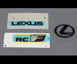 Lems Rear Emblem Set (Black) for Lexus RCF