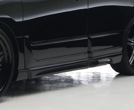 WALD Sports Line Black Bison Side Steps with Door Panels for Lexus RX450h / RX350