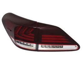 Crystal Eye LED Flowing Sequential Taillights - V3 (Red Clear) for Lexus RX450h / RX350 / RX270