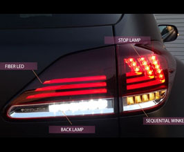 Crystal Eye LED Flowing Sequential Taillights - V3 (Red Smoke) for Lexus RX 3