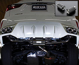AIMGAIN VIP EXE Loop Muffler Exhaust System with Quad Carbon Tips (Stainless) for Lexus RX200t
