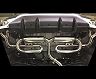 Suruga Speed PFS Loop Sound Muffler Quad Exhaust System for TRD Rear (Stainless) for Lexus RX350