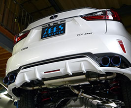 ZEES Rear Section Exhaust System with Quad Round Tips (Stainless) for Lexus RX 4