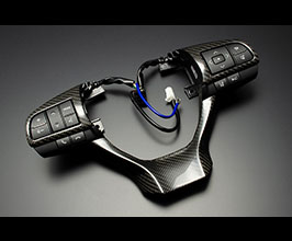 THINK DESIGN Steering Wheel Switch Panel (Carbon Fiber) for Lexus RX 4