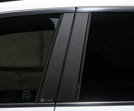 Mz Speed LUV Line Carbon Look B-Pillar Covers (AES) for Lexus RX 5