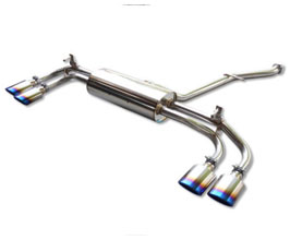 EXART ONE Muffler Exhaust System with Quad Tips for Modellista Rear (Stainless) for Lexus RX450h+