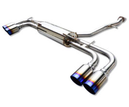 EXART ONE Muffler Exhaust System with Quad Tips for TRD Rear Diffuser (Stainless) for Lexus RX AL30