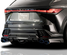 ROWEN Aero Rear Half Spoiler with Quad Exhaust Tips (FRP) for Lexus RX AL30