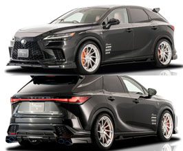 ROWEN Aero Half Spoiler Kit with Front LED Bar and Quad Exhaust Tips (FRP) for Lexus RX500h / RX350 F Sport
