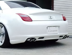 Levante Aero Rear Bumper (FRP) for Lexus SC 2