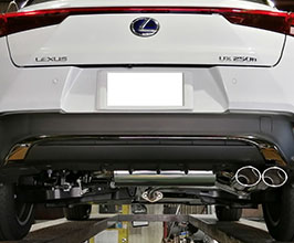 Suruga Speed PFS Loop Sound Muffler Exhaust System - Dual Tips (Stainless) for Lexus UX 1