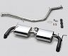 TOMS Racing Barrel Exhaust System with Downtail Tips for TOMS Rear (Stainless)