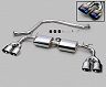 TOMS Racing Barrel Quad Exhaust System (Stainless with Titanium Tips)