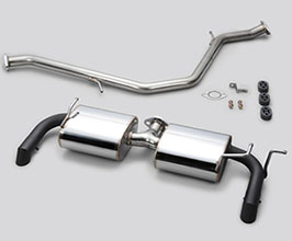 TOMS Racing Barrel Exhaust System with Downtail Tips for TOMS Rear (Stainless) for Lexus UX 1