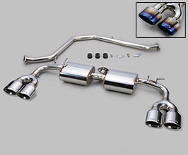 TOMS Racing Barrel Quad Exhaust System (Stainless with Titanium Tips) for Lexus UX200 FWD