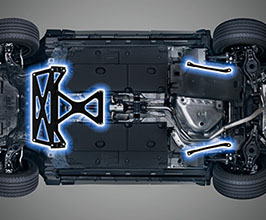 TRD Lower Member Braces Set (Steel) for Lexus UX 1
