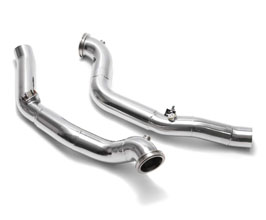 ARMYTRIX High-Flow Performance Down Pipes with Cat Simulator (Stainless) for Maserati Ghibli Twin Turbo