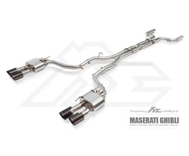 Fi Exhaust Valvetronic Exhaust System with Front Pipe and Mid X-Pipes (Stainless) for Maserati Ghibli V6 Turbo RWD