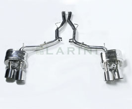 Larini Club Sport Exhaust Rear Sections with Valves (Stainless) for Maserati Ghibli (Incl S / S Q4)
