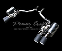 Power Craft Hybrid Exhaust Muffler System with Valves and Tips (Stainless) for Maserati Ghibli
