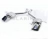 Larini Sports Rear Section Exhaust System with Oval Tips (Stainless)