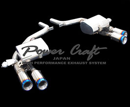 Power Craft Hybrid Exhaust Muffler System with Valves and Tips (Stainless) for Maserati GranTurismo