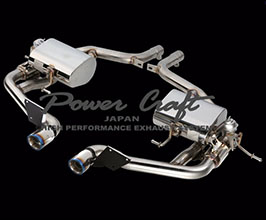 Power Craft Hybrid Exhaust Muffler System with Valves and Tips V2 (Stainless) for Maserati GranTurismo