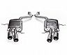 Tubi Style Exhaust System with Quad Tips - Loud Version (Stainless)