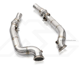 Fi Exhaust Ultra High Flow Cat Bypass Pipes (Stainless) for Maserati Levante