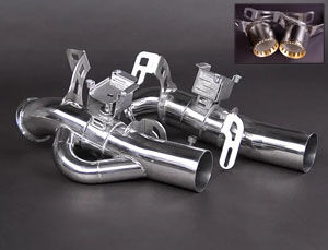 Capristo Valved Rear Pipes Exhaust System (Stainless) for Maserati MC20