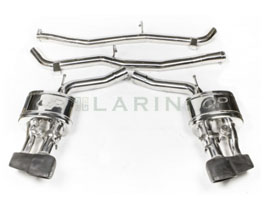 Larini Club Sport Exhaust Rear Sections with Valves (Stainless) for Maserati Quattroporte