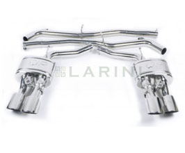 Larini Club Sport Exhaust Rear Sections with Valves - Quad Tips (Stainless) for Maserati Quattroporte