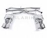 Larini Club Sport Exhaust Rear Sections with Valves - Quad Tips (Stainless)