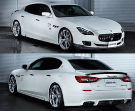 Leap Design Aero Spoiler Lip Kit (FRP with Carbon Fiber) for Maserati Quattroporte