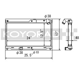 KOYORAD N-Flo Racing Radiator (Aluminum) for Mazda RX-7 FD3S 13B-REW