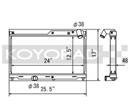 KOYORAD Racing Radiator (Aluminum) for Mazda RX-7 FD3S