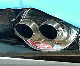 RE Amemiya Exhaust Muffler with Twin Dolphin Tail Tips (Stainless) for Mazda RX-7 FD3S