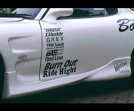 Border Racing Aero Side Steps - Type I (FRP) for Mazda RX-7 FD3S