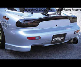 C-West Aero Rear Bumper - Type 1 (PFRP) for Mazda RX7