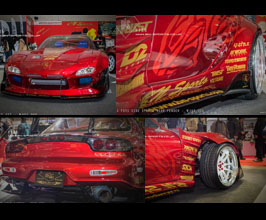 BN Sports BLS Aero Wide Body Kit (FRP) for Mazda RX-7 FD3S