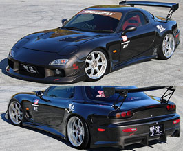 ChargeSpeed Aero Wide Body Kit - Type 2 (FRP) for Mazda RX-7 FD3S