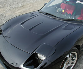 Border Racing Front Hood Bonnet with Air Vents - Type II (FRP) for Mazda RX-7 FD3S