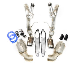 FABSPEED 600LT style Valvetronic Sport Catalyst Converter Exhaust System (Stainless) for McLaren 570S