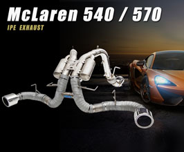 iPE Muffler Section with Link Pipes and Heat Protection (Titanium) for McLaren 570S