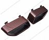 Exotic Car Gear Tail Pipe Exhaust Tip Covers (Red Carbon Kevlar)