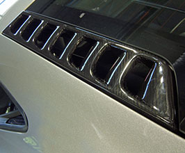 Exotic Car Gear Rear Window Louvers (Dry Carbon Fiber) for McLaren 650S