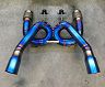 Unobtainium X-Pipe Loop Exhaust - 3.5 inch (Titanium)