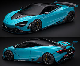 ZACOE Aero Spoiler Lip Kit (Carbon Fiber) for McLaren 720S
